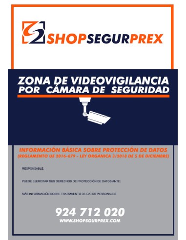 Cartel Videovigilancia Shopsegurprex