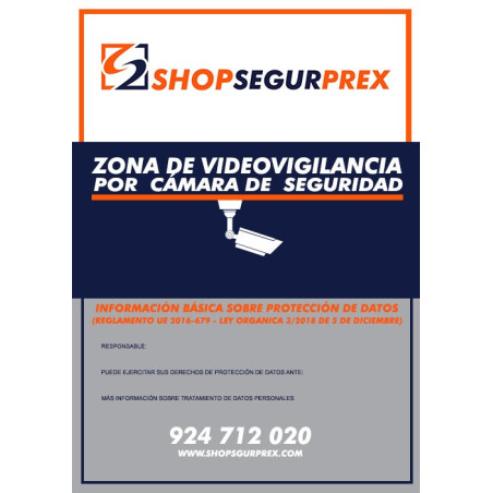 Panneau de vidéosurveillance Shopsegurprex